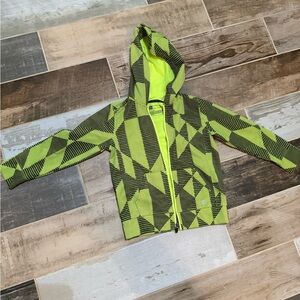 Kids’ Xersion Bright Yellow and Black Checkered Jacket